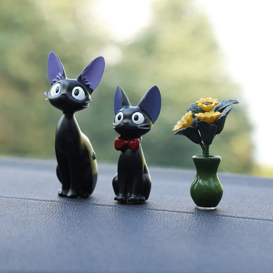 Cute Black Cat Keychain Charm